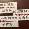 Love for Laura and Lulu - No Matter The Fight Sticker