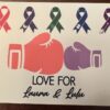 Love for Laura and Lulu - Boxing Glove Sticker