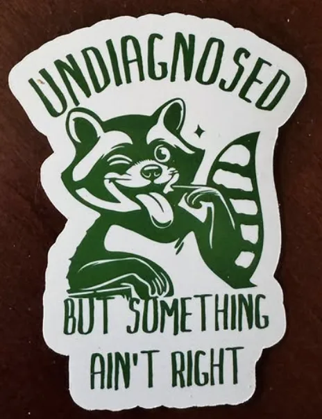 undiagnosed Undiagnosed but something ain't right sticker