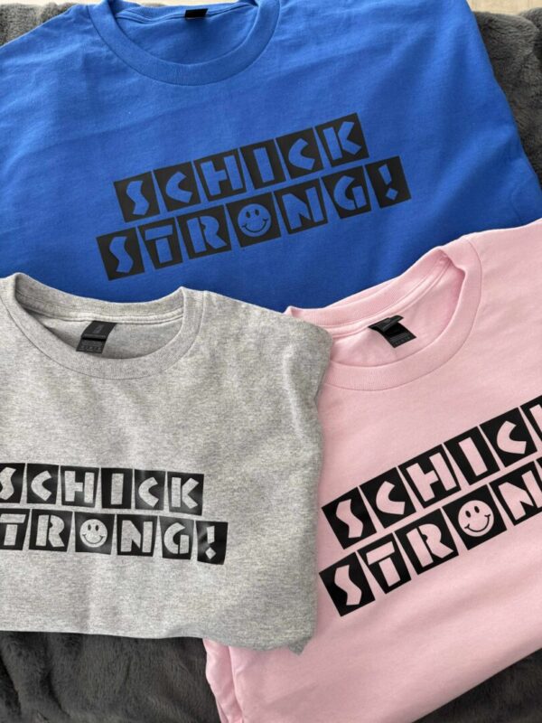 Schick Strong! - Wear the Love - Gray Shirt