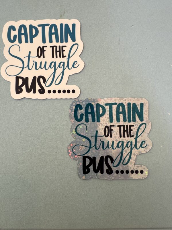 Captain of the Struggle bus...