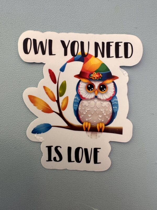 Owl you need is love and this sticker!